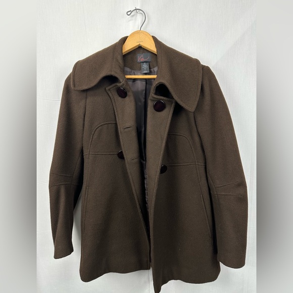 Women’s SMALL Via Vintage Wool Coat - Picture 2 of 4